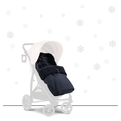 Универсално чувалче за бебешка количка Footmuff Winter Black | PAT6580