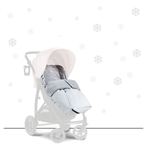 Универсално чувалче за бебешка количка Footmuff Winter Grey | PAT6581
