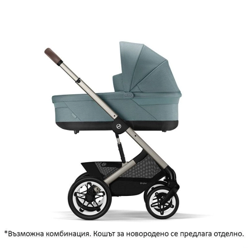 Бебешка количка Talos S Lux 2023 шаси Taupe Sky Blue  - 6
