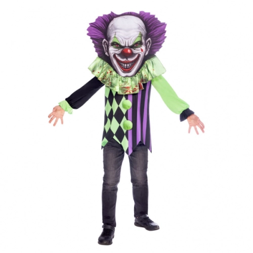 Детски карнавален костюм Страшен клоун 6-8г 