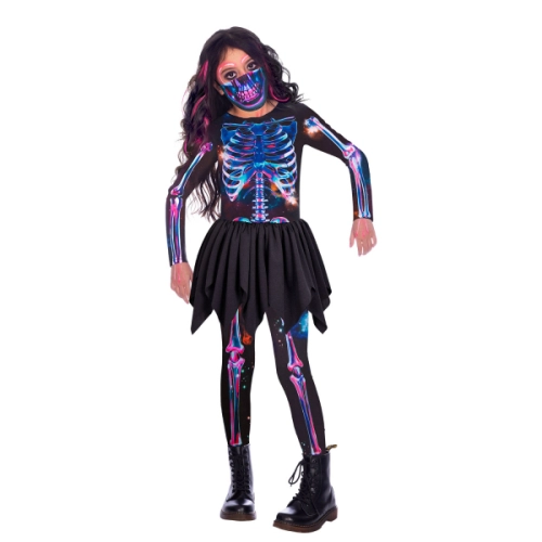 Детски карнавален костюм Skeleton момиче 3-4 г. | PAT7063