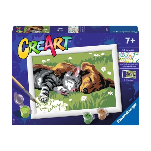Детска рисувателна галерия CreArt Спящи кученца и котенца | PAT7124