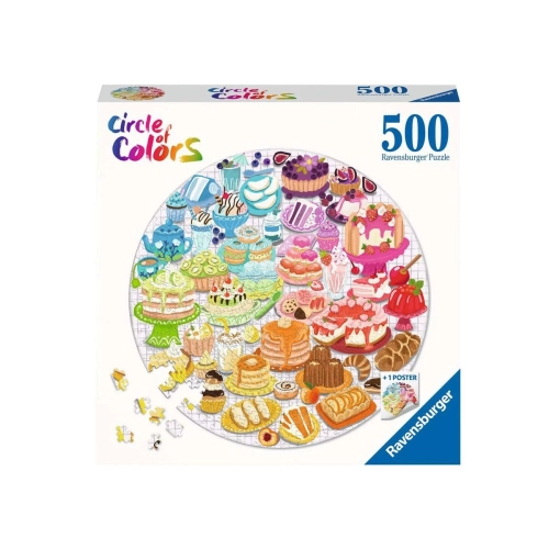 Детски пъзел 500 елемента Кръг от цветове: Десерти | PAT7172