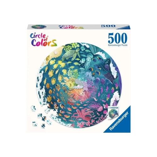 Детски пъзел 500 елемента Кръг от цветове: Океан | PAT7173