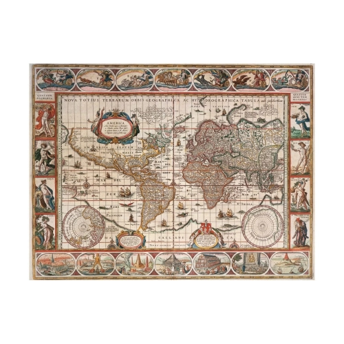 Детски пъзел 2000 части Карта на света 1650 година | PAT7241
