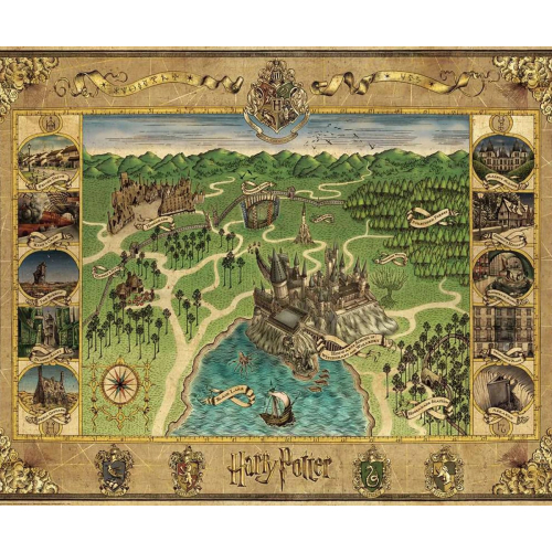 Детски пъзел 1500 елемента Хари Потър Карта на Хогуортс | PAT7242