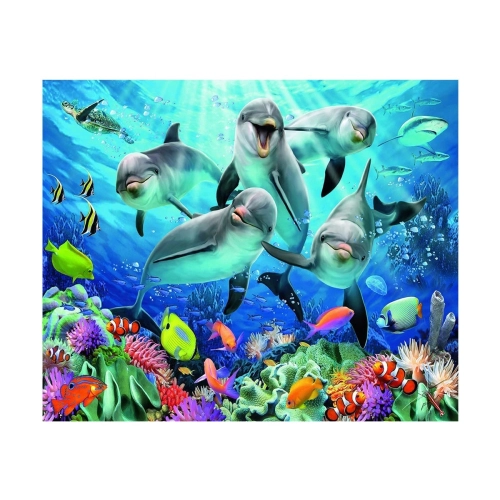 Детски пъзел Делфини в кораловия риф 500 елемента  | PAT7346