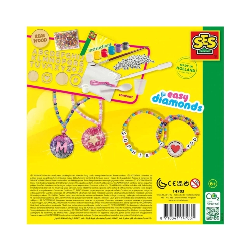 Детски комплект Лесни диаманти: Бижута с букви | PAT7348