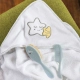 Бебешка бяла хавлия за баня 100х100 см. Звезди  - 4