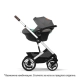 Бебешка количка Talos S Lux Lava Grey 2023 сребристо шаси  - 10
