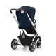 Бебешка количка Talos S Lux Ocean Blue 2023 сребристо шаси  - 6