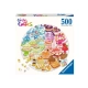 Детски пъзел 500 елемента Кръг от цветове: Десерти  - 1
