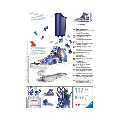 Детски 3D пъзел Обувка Космос 108 елемента | PAT7476