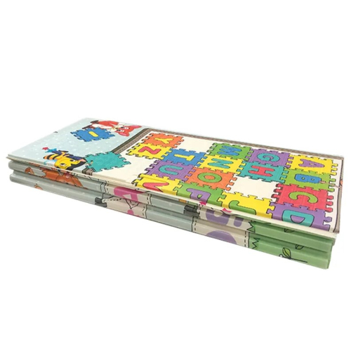 Двустранно килимче за игра Цветове/Кончета 180x200x1 | PAT7676