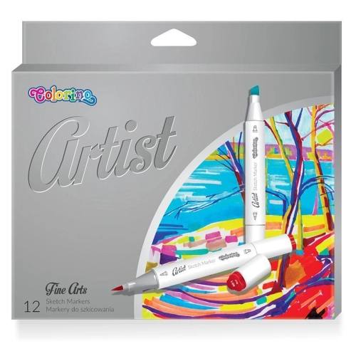 Sketch маркери за рисуване 12 цвята Colorino Arist | PAT7826