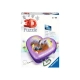 Детски 3D пъзел Кутия за бижута сърце Коне 54 елемента  - 1