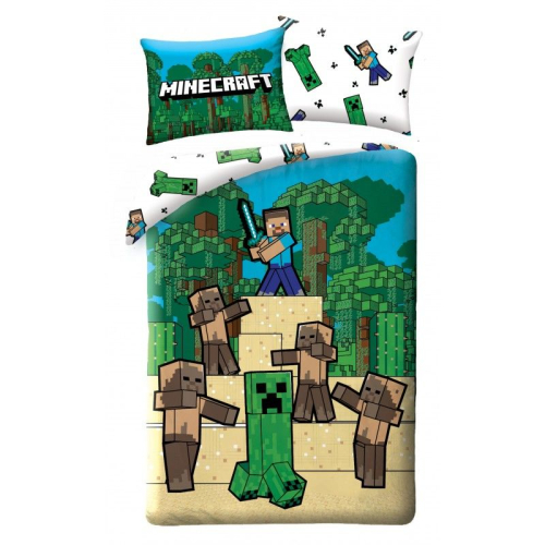 Детски спален комплект Minecraft 325 Creeper and Zombie | PAT8665