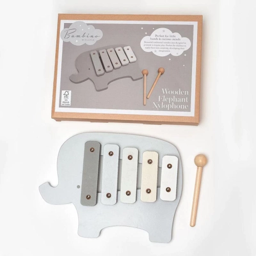 Бебешка дървена играчка Ксилофон Elephant | PAT9144