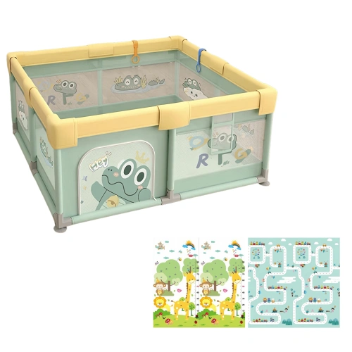 Детска кошара JumpiPlay с килим 120x120 см с безопасна зона PAT65764 Детска кошара JumpiPlay с килим 120x120 см с безопасна зона PAT65764
