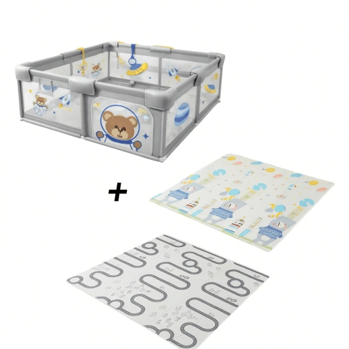 BearBuddies PlayYard – бебешка кошара с килим 120x120 см PAT65765 BearBuddies PlayYard – бебешка кошара с килим 120x120 см PAT65765