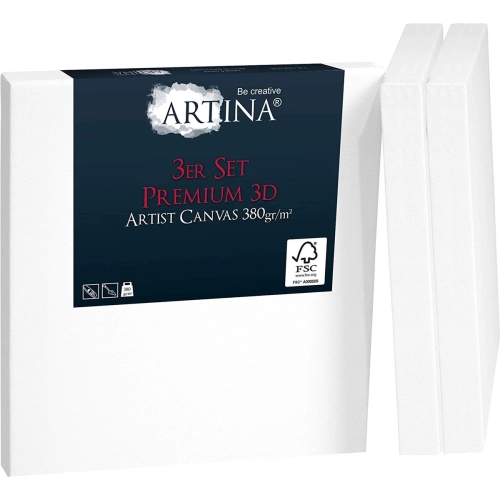 Комплект 3 броя 3D платна за рисуване Artina Premium 20x20 | PAT10054