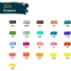 Комплект маркери за текстил 30 броя  - 4