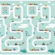 Детска кошара JumpiPlay с килим 120x120 см с безопасна зона  - 7
