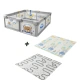 BearBuddies PlayYard – бебешка кошара с килим 120x120 см   - 1