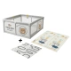 Забавна CosmoBear Yard – бебешка кошара 120x120 см с килим  - 1