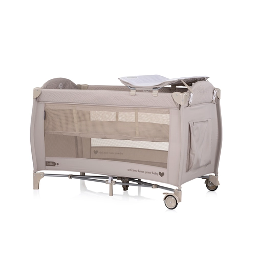 Бебешка преносима кошара на две нива Бела Тирамису PAT62847