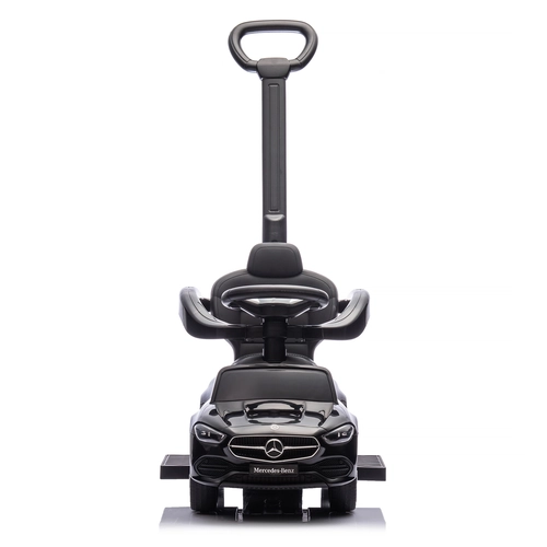 Черна детска кола за яздене с дръжка Mercedes C-Class PAT62974 Черна детска кола за яздене с дръжка Mercedes C-Class PAT62974