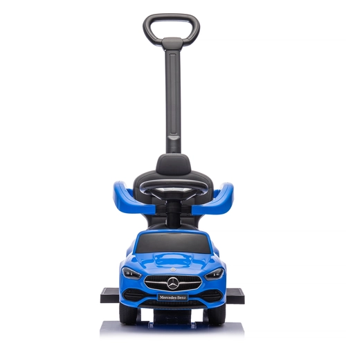 Детска синя кола за яздене с дръжка Mercedes C-Class PAT62975 Детска синя кола за яздене с дръжка Mercedes C-Class PAT62975