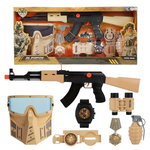 Детски комплект Alfafox Military Автомат и Бойно Снаряжение PAT64395