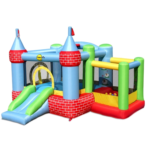 Детски батут замък с пързалка, топки и помпа 325x300x220 PAT64454 Детски батут замък с пързалка, топки и помпа 325x300x220 PAT64454