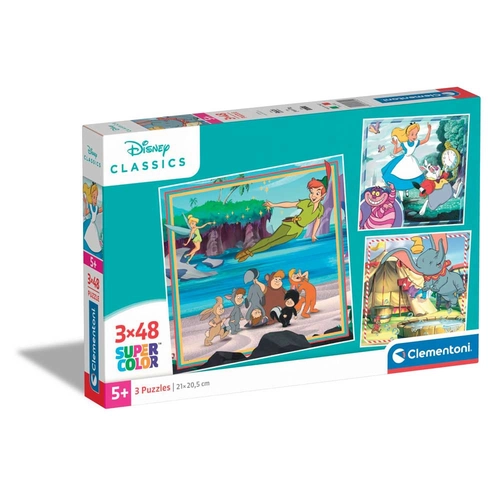 Комплект 3 броя детски пъзела x 48ч. Disney Classics PAT64490 Комплект 3 броя детски пъзела x 48ч. Disney Classics PAT64490