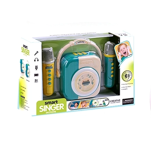 Детска играчка Зелен караоке с 2 микрофона  PAT64506