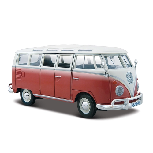 Детска играчка Червен ван Volkswagen Van Samba 1:25 PAT64517