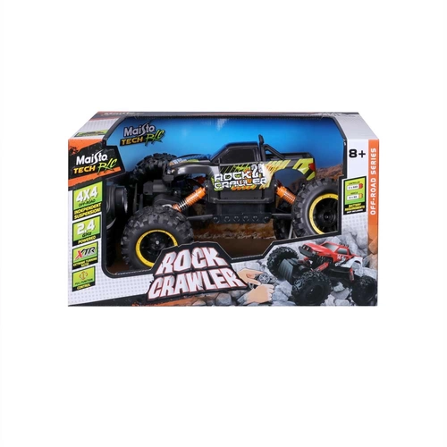 Детска играчка Черен джип Rock Crawler R/C PAT64558