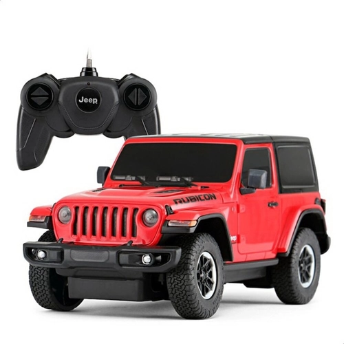 Детски червен джип JEEP Wrangler Rubicon с отварящи се врати PAT64987