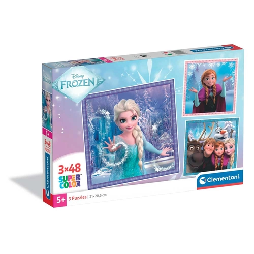 Комплект 3 броя детски занимателни пъзела х 48ч. Frozen PAT65057
