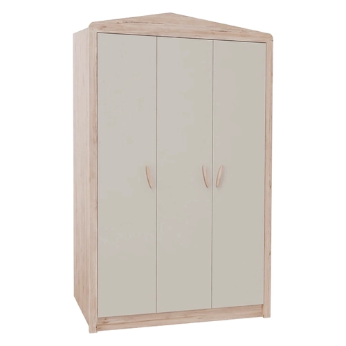 Трикрилен детски гардероб за дрехи със 6 рафта My House PAT65223