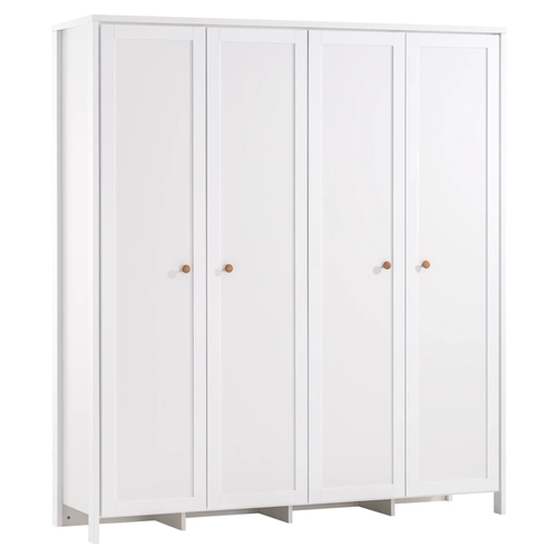 Четирикрилен детски гардероб със 7 рафта и 2 чекмеджета Oslo PAT65225