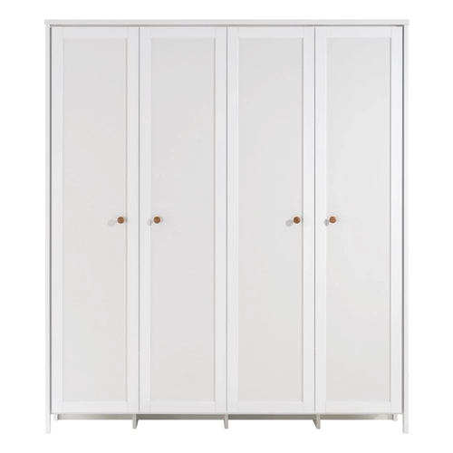 Четирикрилен детски гардероб със 7 рафта и 2 чекмеджета Oslo PAT65225