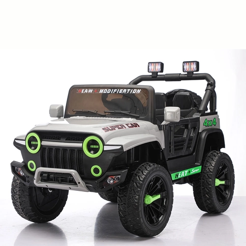 Сив детски акумулаторен джип 12V Heet Super PAT65395