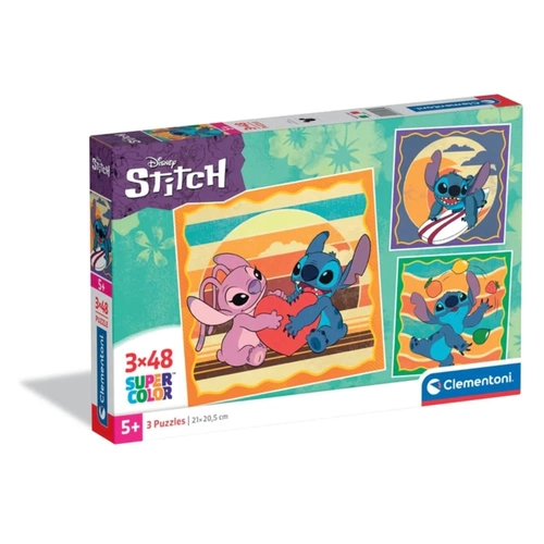 Комплект 3 броя детски пъзели х 48ч. Disney Stitch PAT66375