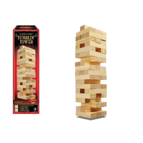 Детска забавна настолна игра Дървена кула за баланс 48ч. PAT67916