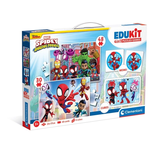 Сет 4  детски пъзела + Игри Spidey and His Amazing Friends PAT68303