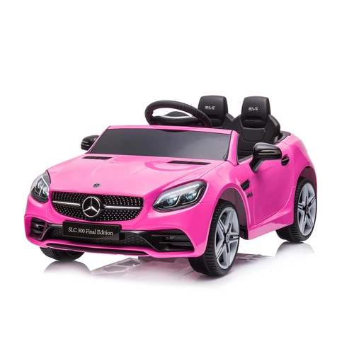 Детска розова електрическа кола Mercedes Benz SLC300 PAT68519