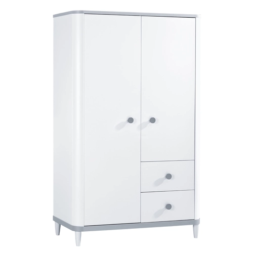 Бял двукрилен детски гардероб Aden PAT68709