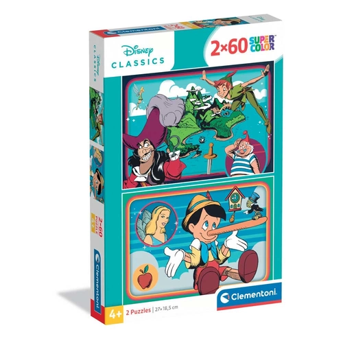 Комплект 2 броя детски пъзела по 60 части Disney Classics PAT69702